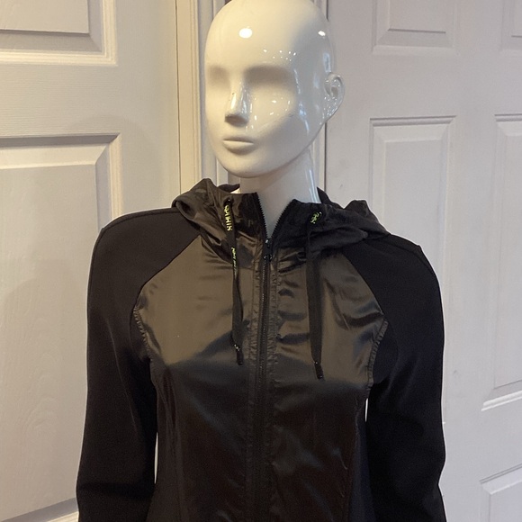 Marc Cain Women's Black Hooded Lightweight Jacket - Picture 3 of 10